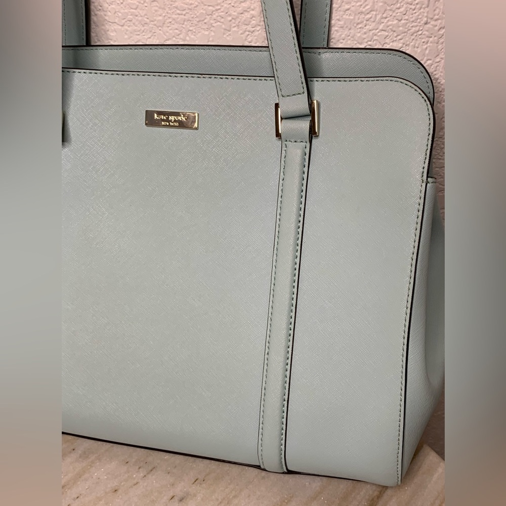 Kate Spade purse satchel large Light “Cameron” seaside blue - Picture 3 of 10